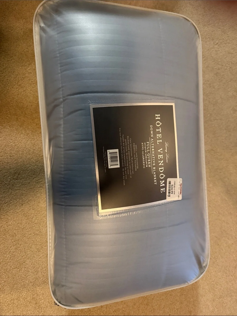 Light Blue Down Alternative Blanket